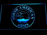 North American Arms LED Neon Sign USB - Blue - TheLedHeroes