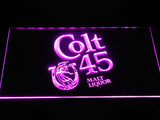 Colt 45  LED Neon Sign USB - Purple - TheLedHeroes