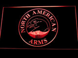 North American Arms LED Neon Sign USB - Red - TheLedHeroes