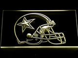 Dallas Cowboys Helmet LED Neon Sign Electrical - Yellow - TheLedHeroes