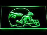 Denver Broncos Helmet LED Neon Sign USB - Green - TheLedHeroes