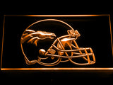 Denver Broncos Helmet LED Sign - Orange - TheLedHeroes