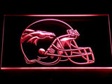 Denver Broncos Helmet LED Neon Sign USB - Red - TheLedHeroes