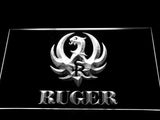Ruger Firearms LED Neon Sign USB - White - TheLedHeroes