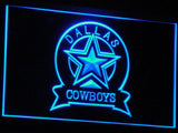 Dallas Cowboys (3) LED Neon Sign USB - Blue - TheLedHeroes
