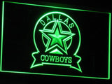 Dallas Cowboys (3) LED Neon Sign USB - Green - TheLedHeroes