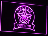Dallas Cowboys (3) LED Neon Sign USB - Purple - TheLedHeroes