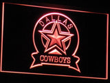 Dallas Cowboys (3) LED Neon Sign USB - Red - TheLedHeroes