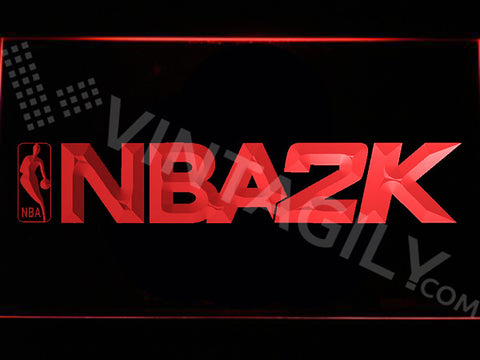 NBA 2K LED Sign - Red - TheLedHeroes