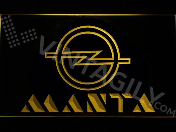 Opel Manta LED Neon Sign Electrical - Yellow - TheLedHeroes