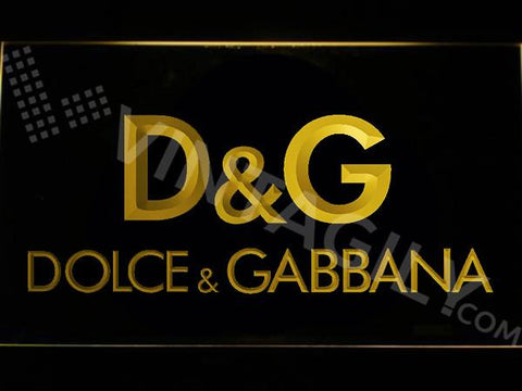 Dolce & Gabbana LED Neon Sign USB - Yellow - TheLedHeroes