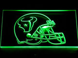 Houston Texans Helmet LED Neon Sign Electrical - Green - TheLedHeroes