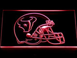 Houston Texans Helmet LED Neon Sign USB - Red - TheLedHeroes