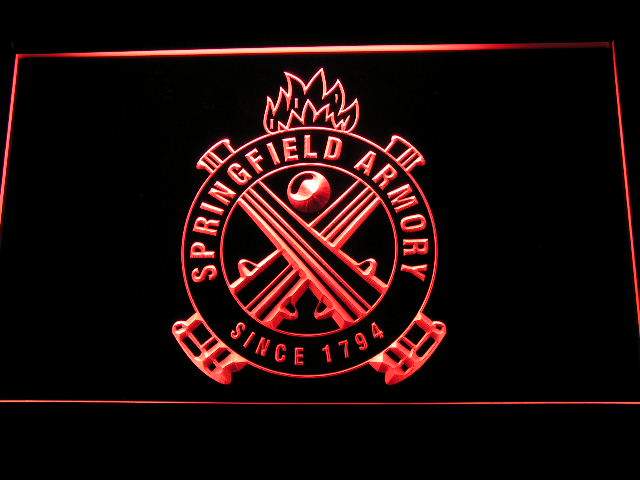 Springfield Armory Firearms LED Neon Sign USB - Red - TheLedHeroes