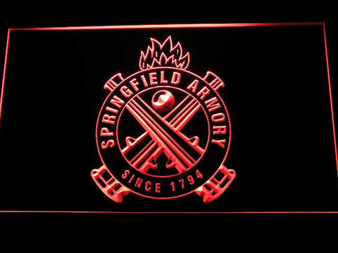 Springfield Armory Firearms LED Neon Sign Electrical - Red - TheLedHeroes