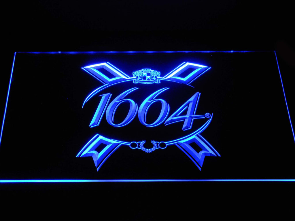 1664 Beer LED Neon Sign Electrical - Blue - TheLedHeroes