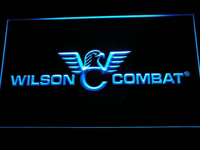 Wilson Combat Firearms LED Neon Sign USB - Blue - TheLedHeroes