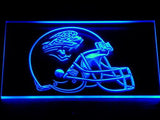 Jacksonville Jaguars Helmet LED Neon Sign Electrical - Blue - TheLedHeroes