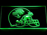 Jacksonville Jaguars Helmet LED Neon Sign Electrical - Green - TheLedHeroes