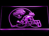 Jacksonville Jaguars Helmet LED Neon Sign Electrical - Purple - TheLedHeroes