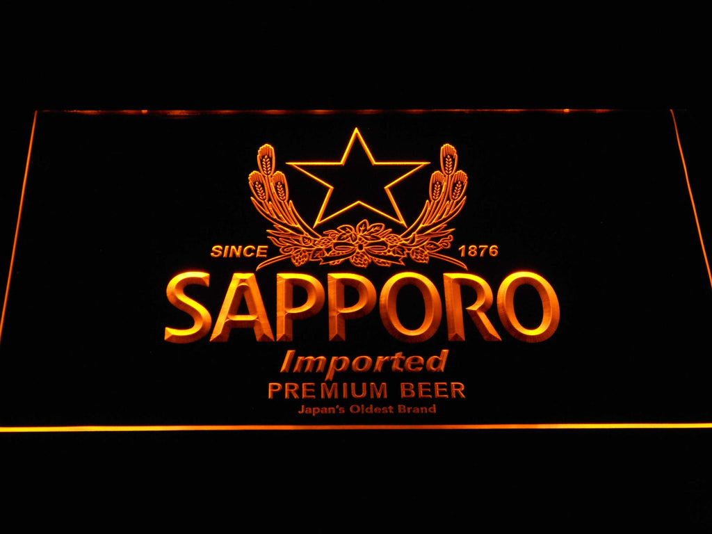 FREE Sapporo Beer LED Sign - Yellow - TheLedHeroes