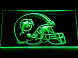 FREE Miami Dolphins Helmet LED Sign - Green - TheLedHeroes