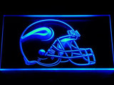Minnesota Vikings Helmet LED Neon Sign Electrical - Blue - TheLedHeroes