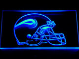 FREE Minnesota Vikings Helmet LED Sign - Blue - TheLedHeroes