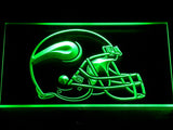 FREE Minnesota Vikings Helmet LED Sign - Green - TheLedHeroes