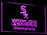 Chicago White Sox (3) LED Neon Sign USB - Purple - TheLedHeroes