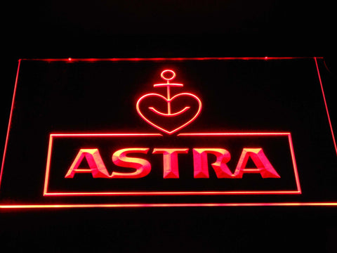 Astra Beer LED Neon Sign USB - Red - TheLedHeroes