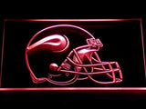 Minnesota Vikings Helmet LED Neon Sign Electrical - Red - TheLedHeroes