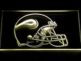 Minnesota Vikings Helmet LED Neon Sign Electrical - Yellow - TheLedHeroes