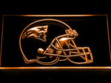 New England Patriots Helmet LED Neon Sign Electrical - Orange - TheLedHeroes