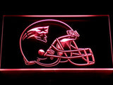 New England Patriots Helmet LED Neon Sign USB - Red - TheLedHeroes