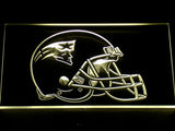 FREE New England Patriots Helmet LED Sign - Yellow - TheLedHeroes