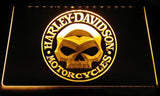 Harley Davidson 7 LED Neon Sign USB - Yellow - TheLedHeroes
