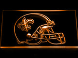 New Orleans Saints Helmet LED Sign - Orange - TheLedHeroes