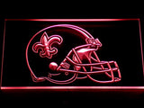 New Orleans Saints Helmet LED Sign - Red - TheLedHeroes