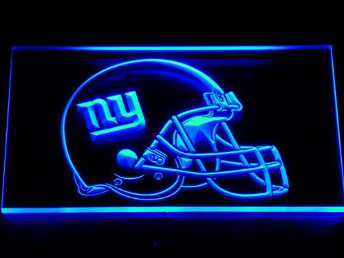 New York Giants Helmet LED Neon Sign Electrical - Blue - TheLedHeroes