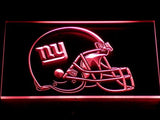 New York Giants Helmet LED Neon Sign Electrical - Red - TheLedHeroes