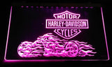 Harley Davidson 8 LED Neon Sign USB - Purple - TheLedHeroes