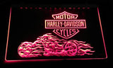 Harley Davidson 8 LED Sign - Red - TheLedHeroes