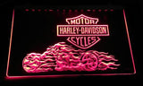 Harley Davidson 8 LED Neon Sign Electrical - Red - TheLedHeroes