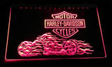 Harley Davidson 8 LED Neon Sign USB - Red - TheLedHeroes