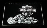 Harley Davidson 8 LED Sign - White - TheLedHeroes