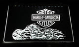 Harley Davidson 8 LED Neon Sign Electrical - White - TheLedHeroes