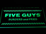 FREE Five Guys Burger and Fries LED Sign - Green - TheLedHeroes