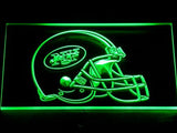 New York Jets Helmet LED Neon Sign Electrical - Green - TheLedHeroes