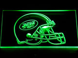 FREE New York Jets Helmet LED Sign - Green - TheLedHeroes